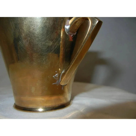 Brass Mug, Korean, bar ware, kitchen ware, Handled mug, drinks - Picture 4 of 6